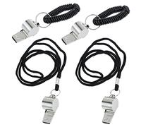 STOBOK Fischietto di per Arbitri di Calcio E Sport 4 Pezzi Portachiavi Fischietto di Emergenza Leggero