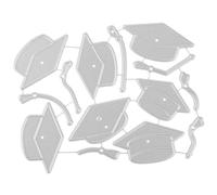 STOBOK Fustellatura Stampini per La Creazione di Biglietti Cappello di Laurea Fustellato Fustelle di Laurea 2023 Grad Parole Fustellate Acciaio Inossidabile Diplomato Bambino in Rilievo