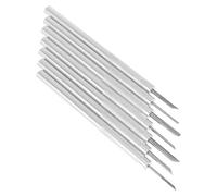 STOBOK Intaglio Legno 7 Pezzi Set Scalpelli da Taglio in di Alluminio Strumenti per Incisioni Marcatura e Taglierini per Lavorazione Legno Impugnatura Comoda Fai da Te Artigianale