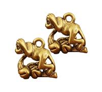 STOBOK Portachiavi Ornamento Retrò Resistente alla Ruggine Scimmia 2 Pezzi in Ottone Antico per Decorazione Casa e Ufficio