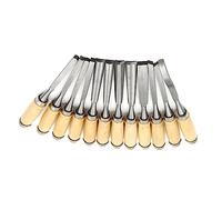 STOBOK Scalpelli per Intaglio Legno Manico in Legno e Lama in Metallo Set 12 Pezzi Portatile Sacchetto di Conservazione per Falegnami Professionisti e Principianti in Officina