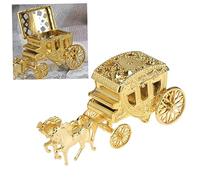 STOBOK Scatole Centrotavola in Carrozza Carrozze Bomboniere Scatola Di Gioielli Scatola Di Caramelle Portatile Scatola Di Caramelle Di San Scatola Bomboniera Contenitore Sposa Principessa