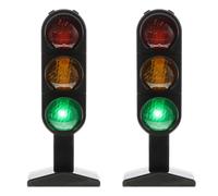 STOBOK Segnali semaforici per bambini: 2 pezzi piccoli per la sicurezza stradale del traffico creatore del traffico modello di segnale di stop segnale, set da gioco per bambini giocattolo educativo