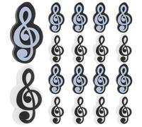 STOBOK Set Di 20 Gomme Da Cancellare Tema Musica Miniature Simpatiche a Forma Di Nota Musicale - Ideali Per Premi Di Classe e Riempitivi Per Sacchetti Regalo