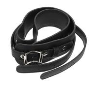 STOBOK Tracolla Regolabile in Pelle Nera per Trombone e Tuba, Riduce Pressione su Spalle e Schiena, Design Semplice e Resistente per Musicisti