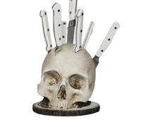 Stoccaggio Da Cucina Con Teschio, Scaffale Decorativo Da Appoggio, Portautensili | Design Spettrale Multifunzionale Che Supporta Il Posizionamento Ordinato Degli Strumenti, Accessorio Domestico Unico