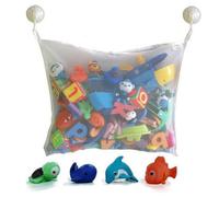 Stoccaggio di giocattoli da bagno - Supporto per giocattoli da bagno per 45 × 35 cm | Utilizzare diversi giocattoli da bagno per | 2 ganci per assunzione subappaltatori | Net de rangement de jouet