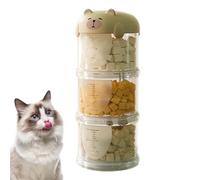 Stoccaggio di prelibatezze per cani, contenitore di stoccaggio per cani | Dispensatore di cibo per cani per cani,Vaso per biscotti impilabile, Organizzatore per scatole di immagazzinaggio
