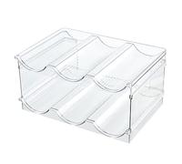 Stoccaggio Per Bottiglia D'acqua - Rack Distributore Trasparente, Mensola Per Armadio Impilabile | Organizzatore Per Cantina Per Vino Stand Di Cibo, Presentazione Del Supporto Per Lavello Dell'armadio