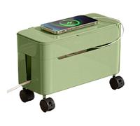 Stoccaggio per cavi di ricarica da tavolo, scatola di gestione dei cavi, organizer per cavi resiliente, soluzione organizzativa distintiva | Accessorio tecnico affidabile per supporto TV, scrivania