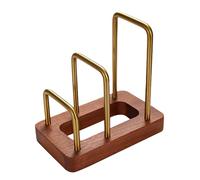 Stoccaggio Piattaforma Pasticceria - Racking Organizzatore Coperchio 16x10cm, Supporto Supporto Per Tagliere Con Base In Legno, Supporto Piattaforma Da Bancone Da Cucina | Organizzatore