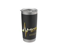 Stoccarda Skyline Battito del Cuore Germania Amo Stuttgart Bicchiere termico in acciaio inox doppia parete