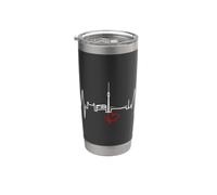 Stoccarda Skyline Battito del Cuore Germania Amo Stuttgart Bicchiere termico in acciaio inox doppia parete