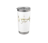 Stoccarda Skyline Battito del Cuore Germania Amo Stuttgart Bicchiere termico in acciaio inox doppia parete