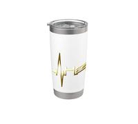 Stoccarda Skyline Battito del Cuore Germania Amo Stuttgart Bicchiere termico in acciaio inox doppia parete