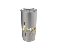 Stoccarda Skyline Battito del Cuore Germania Amo Stuttgart Bicchiere termico in acciaio inox doppia parete