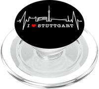 Stoccarda Skyline Battito del Cuore Germania Amo Stuttgart PopSockets PopGrip per MagSafe