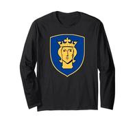 STOCCOLMA Bandiera Svezia Simbolo Cappotto di Armi Maglia a Manica