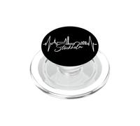 Stoccolma Skyline Battito del Cuore Svezia Amo Stockholm PopSockets PopGrip per MagSafe