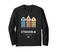 Stoccolma Svezia Città Vecchia scandinava edifici Colorati Maglia a Manica