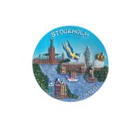 Stoccolma Svezia magnete frigorifero souvenir viaggio 3D decorazione frigorifero adesivo magnetico dipinto a mano artigianato collezione