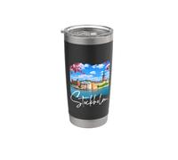 Stoccolma Svezia Souvenir/Stoccolma Bicchiere termico in acciaio inox doppia parete