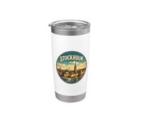 Stoccolma Svezia Souvenir/Stoccolma Bicchiere termico in acciaio inox doppia parete