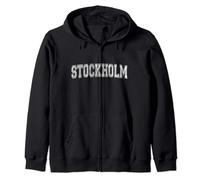 Stoccolma Svezia Stoccolma Sverige Stoccolma Varsity Print Felpa con Cappuccio