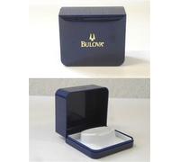 STOCK 10 PEZZI BULOVA ASTUCCIO SCATOLA PORTA OROLOGIO BLU INTERNO BIANCO
