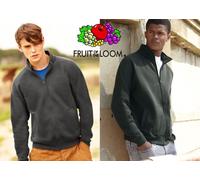 STOCK 10 pezzi FRUIT OF THE LOOM felpa GIACCA ZIP lunga uomo SPEDIZIONE GRATIS #