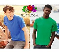 STOCK 10 pezzi FRUIT OF THE LOOM uomo T-SHIRT ORIGINAL cotone MAGLIETTA 145 gr.