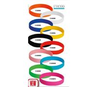 STOCK 100 PEZZI Bracciale Braccialetto in silicone per FESTE EVENTI E PA 0MAS