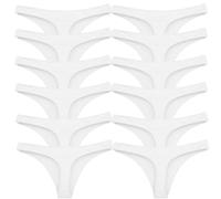 Stock 12 pezzi Perizoma slip donna thong liscio tanga elasticizzato nuovo 368-1
