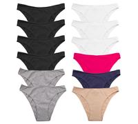 Stock 12 pezzi slip donna mutandine basic elasticizzato cotone mutande 170-12