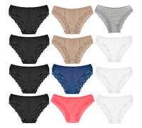 Stock 12 pezzi slip donna mutandine pizzo morbide elasticizzate TOOCOOL 498-12