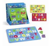 STOCK 2 PZ PUZZLE DIDATTICO CON LETTERE E NUMERI