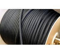 STOCK 20 MT. CIMA SCOTTA DRIZZA ø 6 Mm. NERA BARCA VELA CORDA TRAINO ROCCIA MOTO