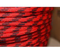 STOCK 20 MT. CIMA SCOTTA DRIZZA ø 6 Mm. ROSSA & NERA BARCA VELA CORDA NAUTICA