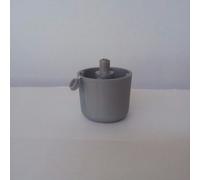 Stock 200 Pezzi Piedino per mobili 25 Centes/colore argento ø 50 mm. H-30/45 mm.