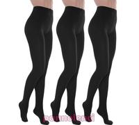 Stock 3 pezzi calzamaglia donna calze collant termiche felpate nuove S-D6606