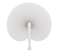 STOCK 30 PEZZI VENTAGLIO PAI PAI BIANCO PER MATRIMONIO SEGNAPOSTO 0074
