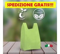 STOCK 4 KG OK Bio SHOPPER VERDINO 27x50 Circa 250 Sacchetti Buste FORTI Spesa,,