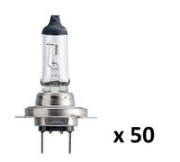 STOCK 50 LAMPADINE H7 PHILIPS 12V LAMPADINE ALOGENE FANALI AUTO + OMAGGIO