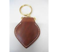 STOCK 50 PEZZI PORTACHIAVI IN SIMIL PELLE MARRONE GADGET PERSONALIZZABILE-