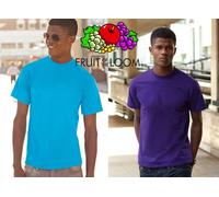 STOCK 50 pezzi T-shirt FRUIT OF THE LOOM maglietta VALUE gr 165 UOMO #