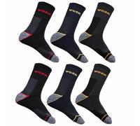 Stock 6 pezzi calzini calze uomo da lavoro WORK corto lotto TOOCOOL BE-3070