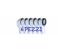 STOCK 6 PEZZI CURVA PER VASO A P ø100 CON GUARNIZIONE