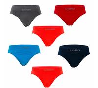 Stock 6 pezzi slip uomo microfibra elasticizzati lotto intimo mutande LBD-W117