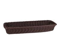 Stock Cash 55543 Vassoio PP GN2/4, Wengue, 53 x 16,2 x 6,5 cm, Vimini
