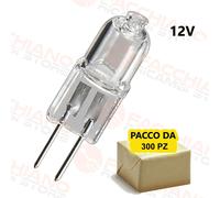STOCK DA 300pz LAMPADINA ALOGENE G4 12V 20W 2800 Kelvin 8 x 32 mm
